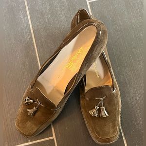 Ladies Suede Ferragamo Loafers